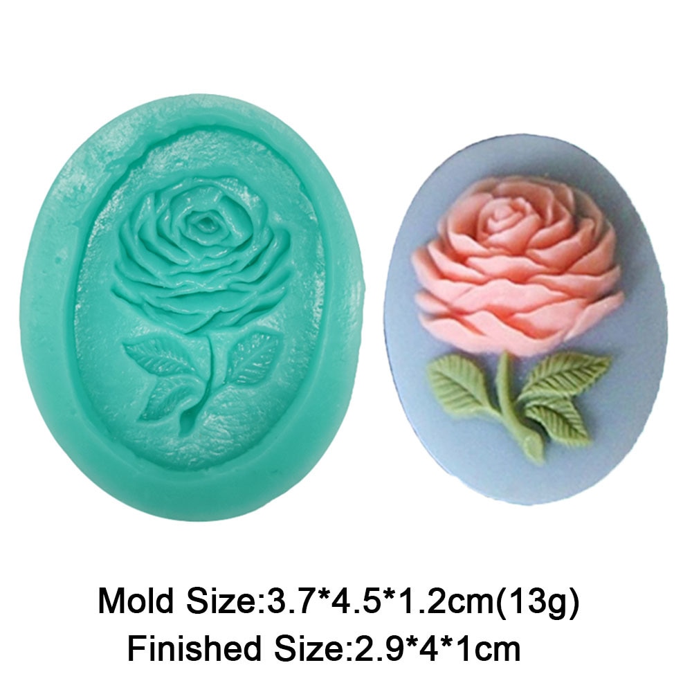 Kwiat kremówki silikonowe formy do kubka dekorowanie róża z żywicy glina polimerowa dekoracja forma tynk mastyks Aroma Craft Making powieść: F1055HM