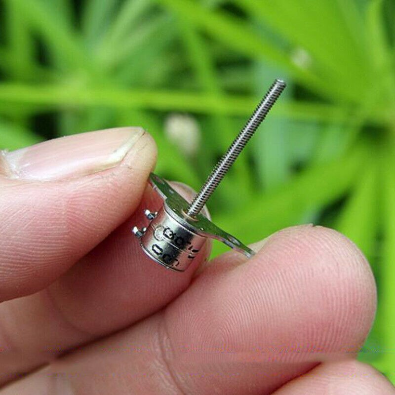 Nidec Miniature 6mm Stepper Motor 2-phase 4-wire Stepping Motor with 17mm Long Linear Screw Shaft DIY Camera Lens Adjustment