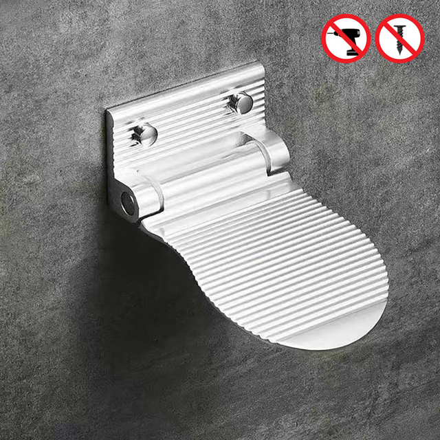 Douche Scheren Voetsteun Voetsteun Stap Voetkussen Badkamer Veilige grip Douche Voetsteun Scheren voor Stapgreep Antislipmat: Dark Gray