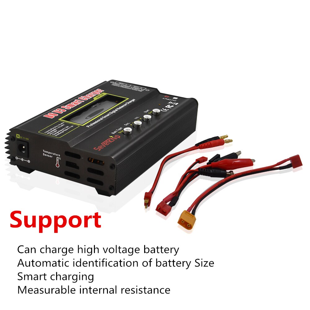 Kebidu NiMh Li-ion ni-cd batterie RC iMAX B6 Lipro Balance chargeur numérique déchargeur chargeur intelligent: Black