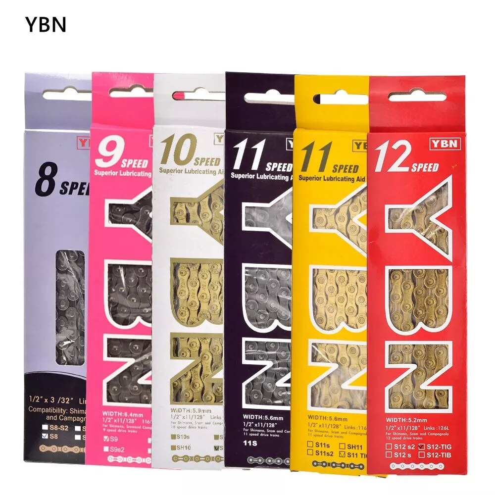 Freies YBN X12L x10 x10sl x9sl x11sl fahrrad kette 9 10 11s gold mountain road bike sram SHIMANO 116 länge fahrrad kette