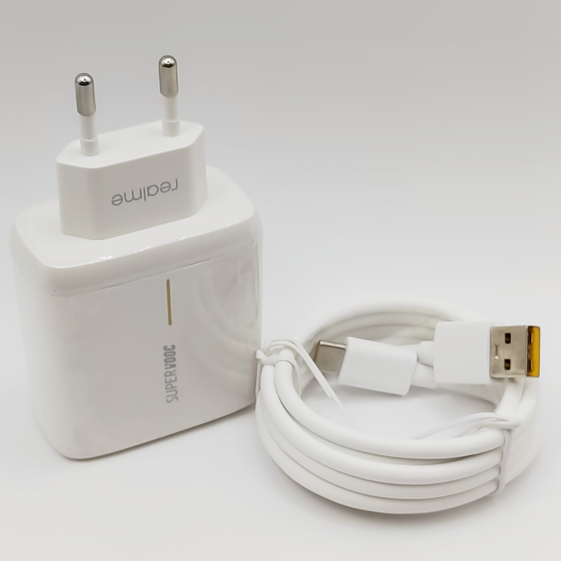 65w realme supervooc carregador rápido ue/eua super vooc 2.0 adaptador 6.5a tipo cabo c para r17 r11 encontrar x2/x2 pro/reno6/ace 2 x20: EU Plug x 1m Cable