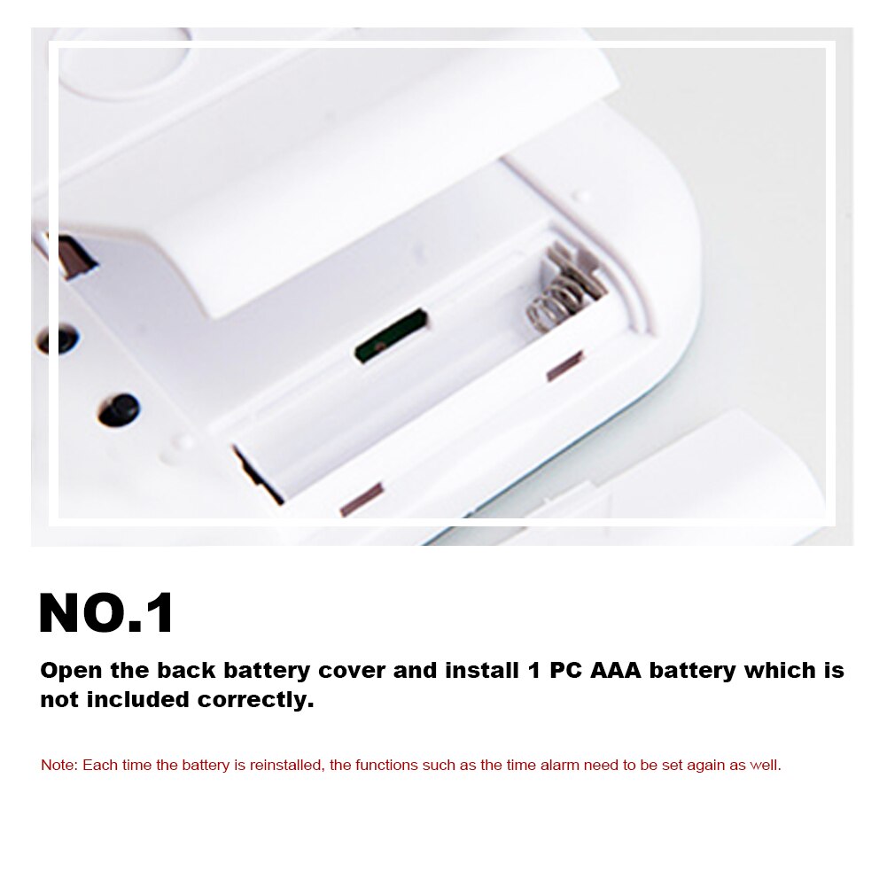 Home Indoor Digital Clock Baby Room Thermometer Hygrometer Luminous Display Temperature Humidity Meter Alarm Clock