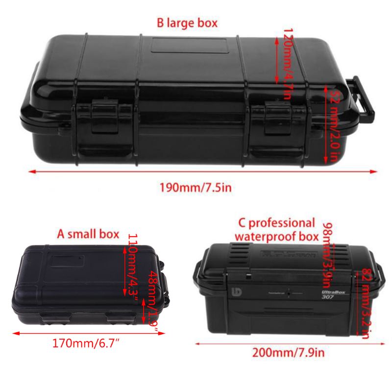 Caja de Herramientas impermeable resistente a la presión, dispositivos electrónicos para teléfono, caja hermética para exteriores, almacenamiento sellado a prueba de polvo