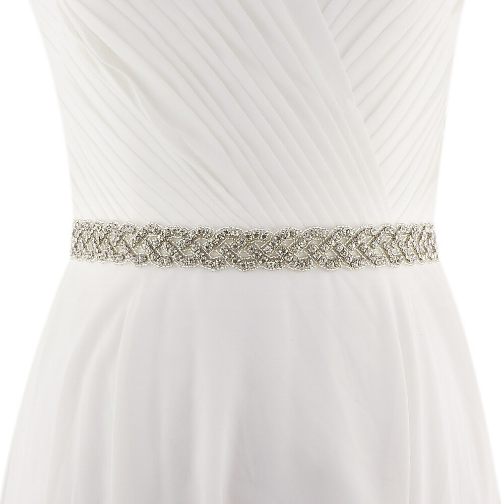 Handgemaakte strass bruidsaccessoires riem trouwjurk riem huwelijksriem bruidslint riem bruidssjerp gala riem scs 216- s