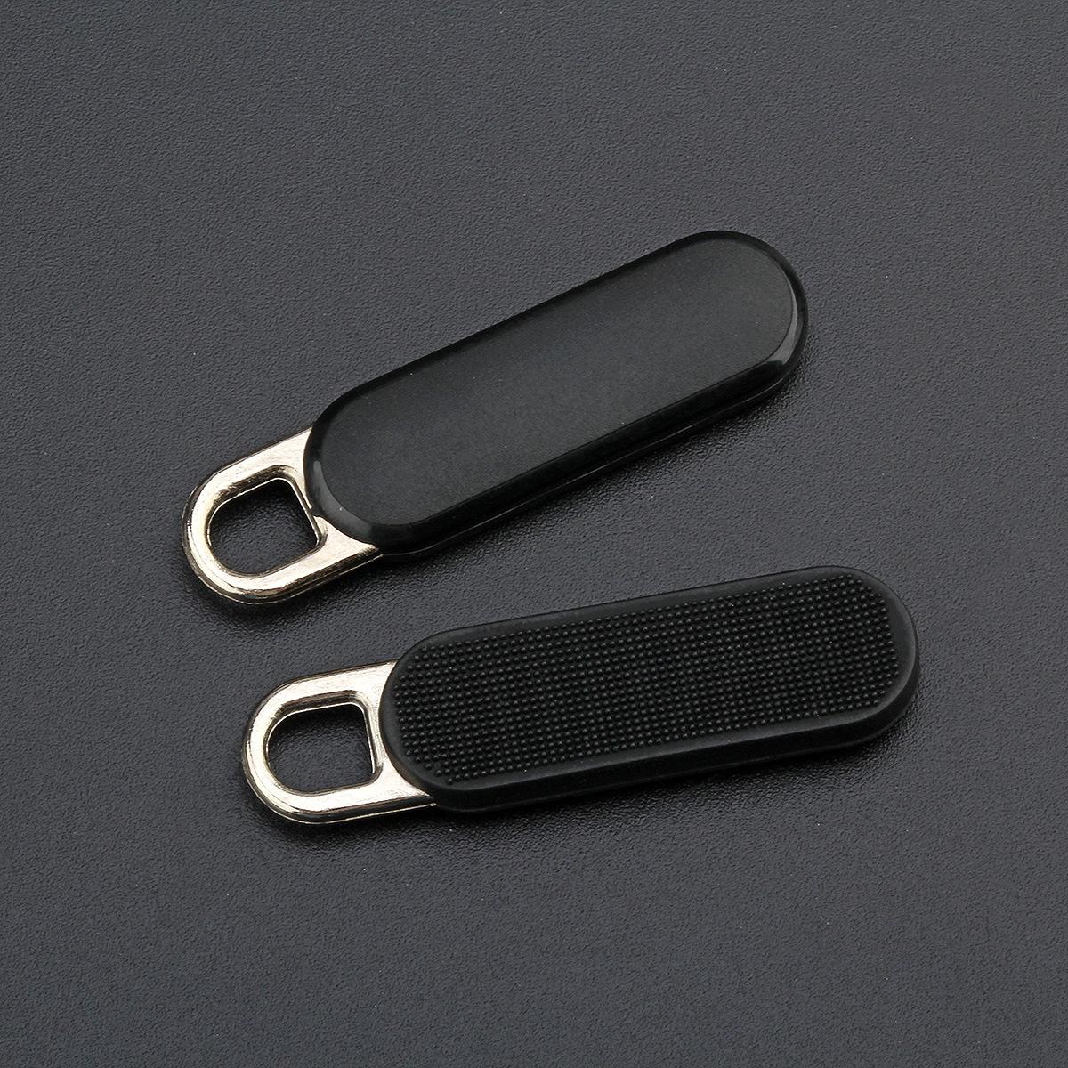 plastique fermeture éclair noir tirette tirette onglet vêtements boîte sac d'école chaussures fermeture éclair curseurs poignée accessoires de vêtement 20 pièces RT031: Default Title