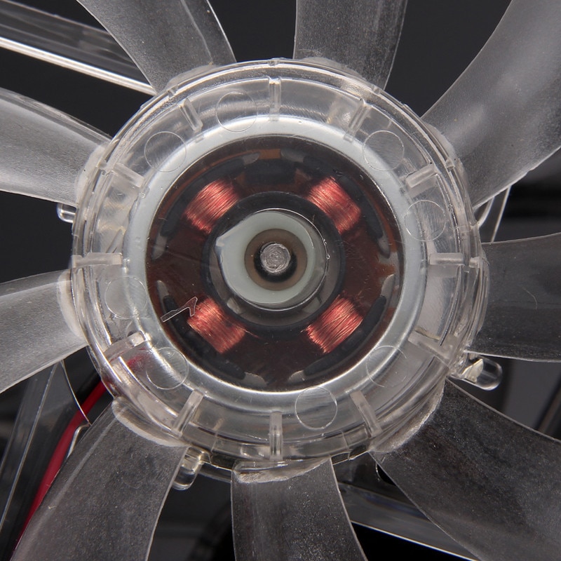 Blue Quad 4-LED Light Neon Clear 120mm PC Computer Case Cooling Fan Mod LED Computer Case Fans Quietly Кулер Для Процессора