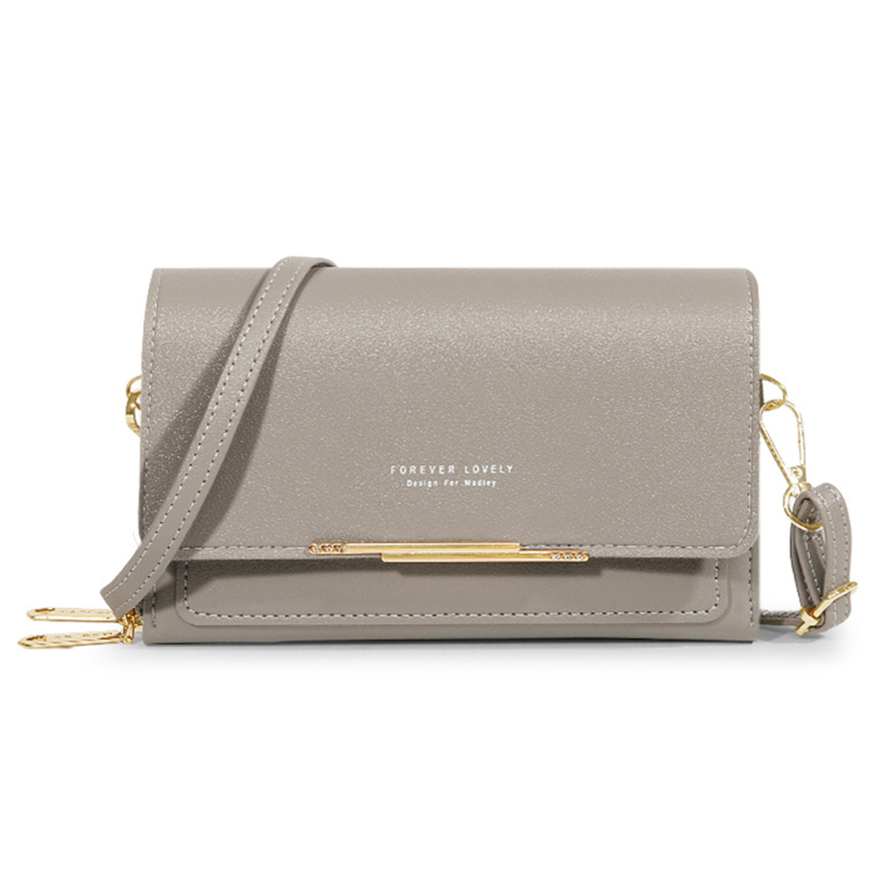 Women's Wallet Korean Handbag Multi Card Large Capacity Casual Shoulder Bag Mobile Phone Packet Style: Brown