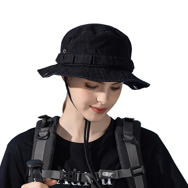 Gorras de cubo para mujeres y niñas, sombrero para el sol, protección UV, ala ancha, plegable, sombreros de pesca para playa de verano