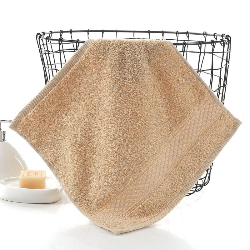 Small Cotton hand towels Square Face Towel Bathroom Soft kids Child Washcloth 34*34cm 17colors: Ivory White