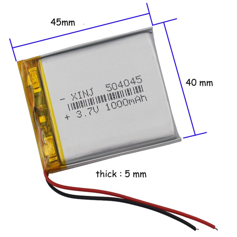 XINJ 3,7 V 1000 MAh Lithium-Polymer Akku Li Ionen ... - Viceal - Foto 10