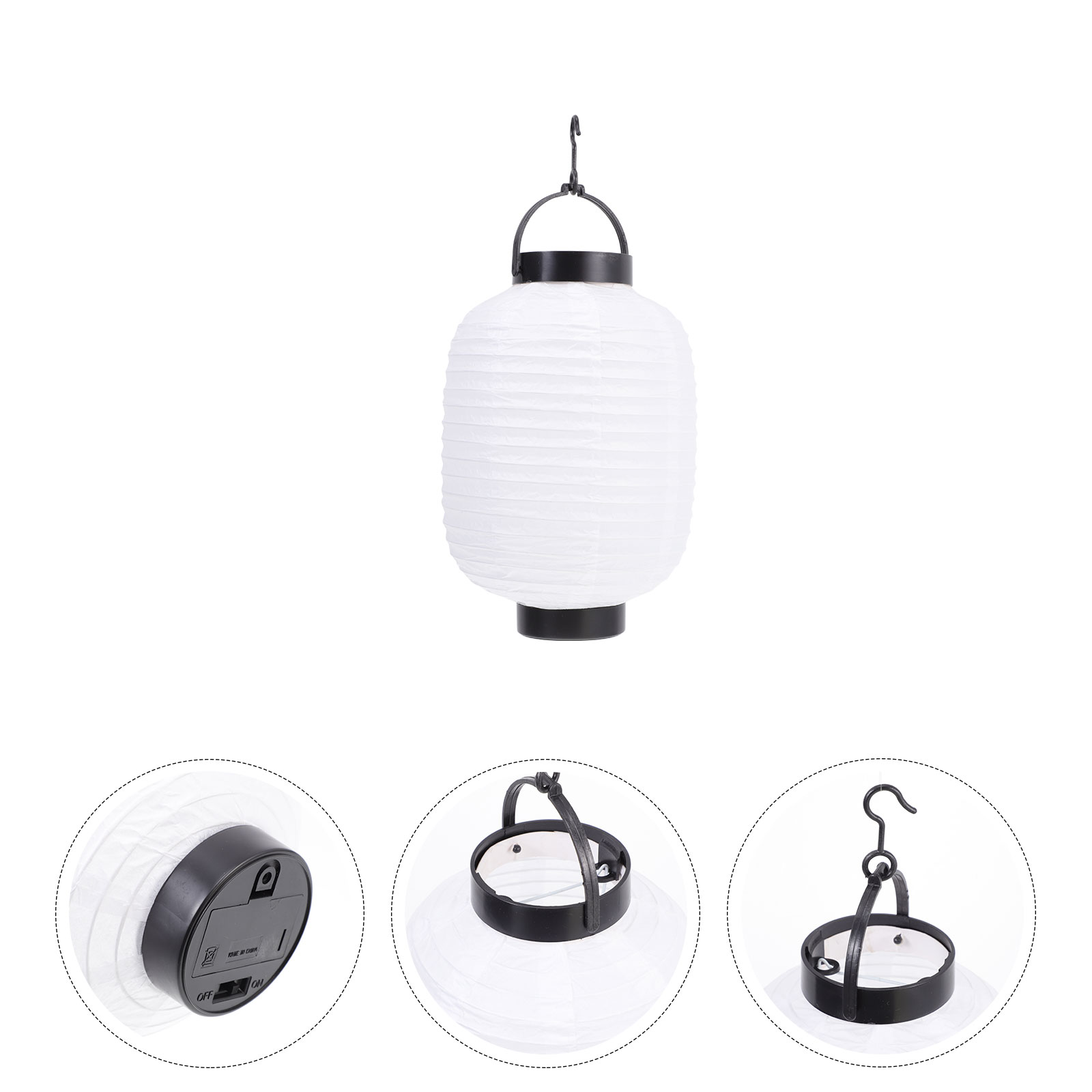1Pc Can DIY Painting Paper Lantern for Home Decor Simple Paper Lantern Light: White
