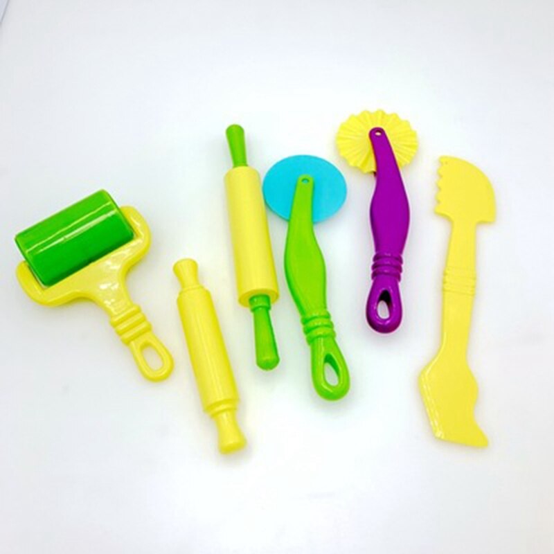 20Stck freundlicher DIY Handgemachte Bunte Tonne Plastilin Ebene bilden Werkzeug einstellen Bunte Plastilin