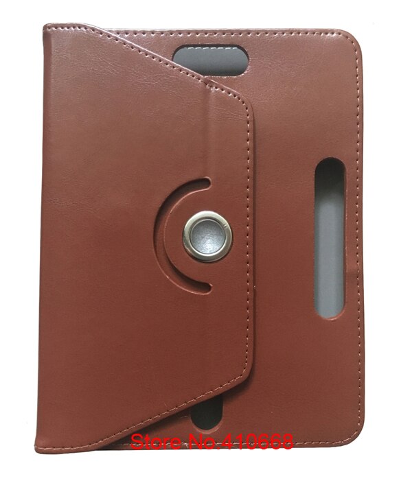 For Medion LifeTab S9714 10 inch/E10315 E10311 10.1 inch Universal Tablet PU Leather Cover Case 360 Degree Rotating Free Pen: Brown