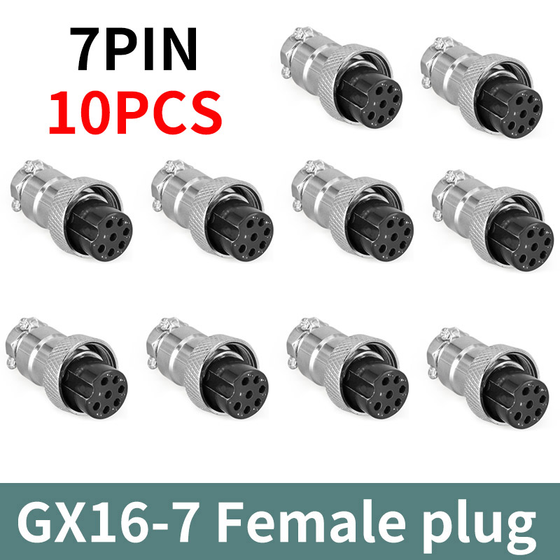 GX16*10PCS Cable Connector 5/8" 2Pin3pin4pin 5pin6pin7pin8pin9pin10pin Male Plug Female Socket Connectors: Yellow
