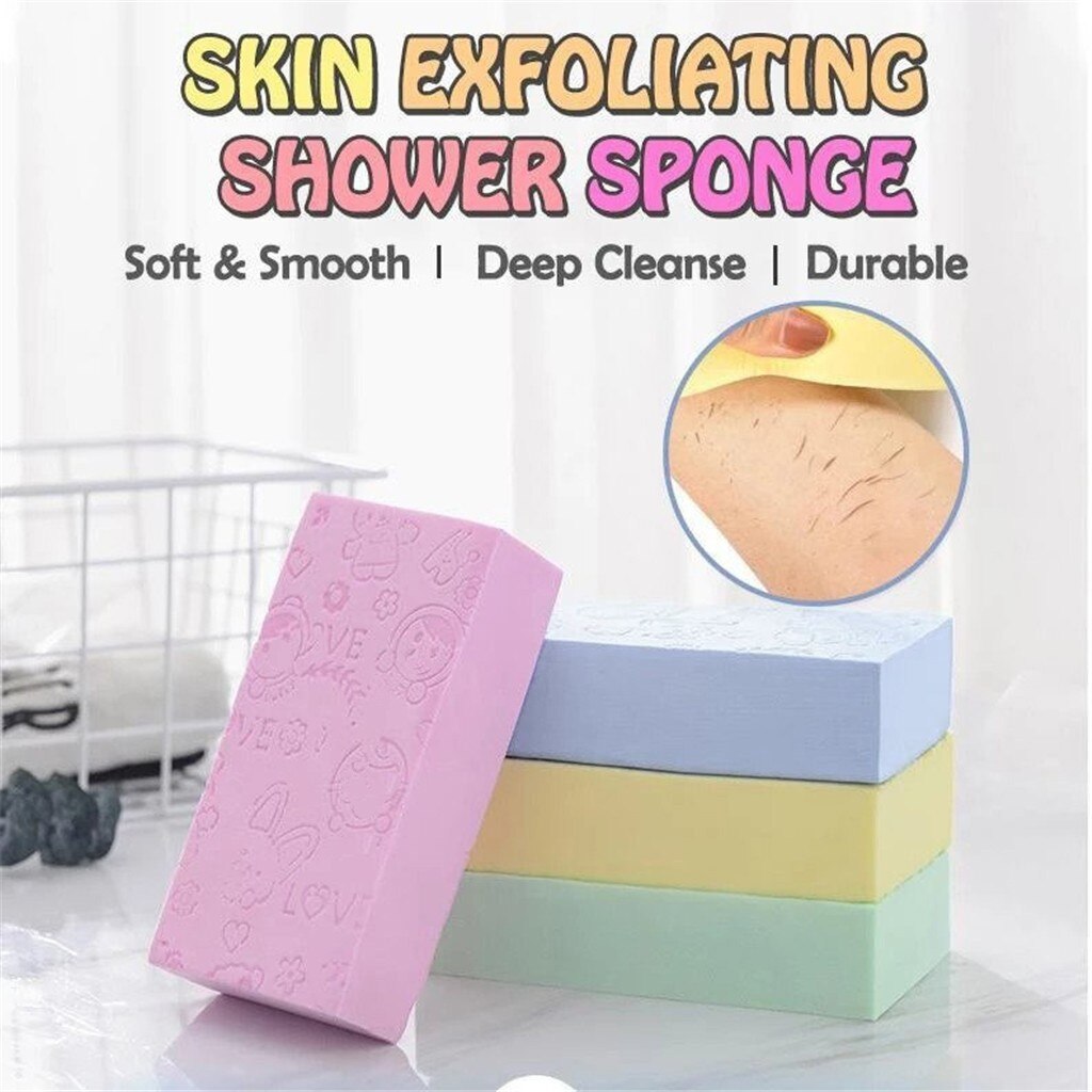 Soft Body Scrubber Bath Shower Exfoliating Sponge Body Skin Scrub Cleaner Pad Spa Brush Bathing Tools Bathroom Accessories #TD