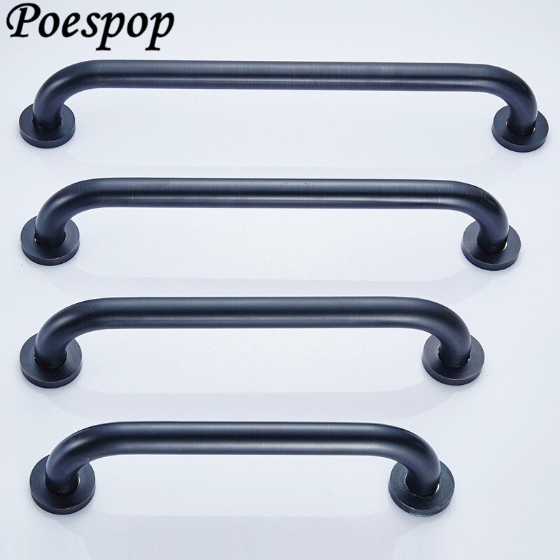 POSEPOP-Pasamanos de bronce frotado con aceite para discapacitados, accesorio de baño para el cuidado de los ancianos, Barras de agarre para mantener el equilibrio, 4 tamaños