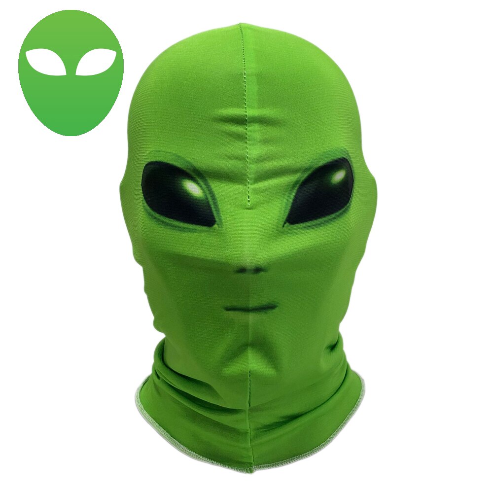 Original Morphsuits Green Alien Morph Mask Alien Costumes Accessories Funny Masks Helmet Halloween Carnival Party Props: Default Title