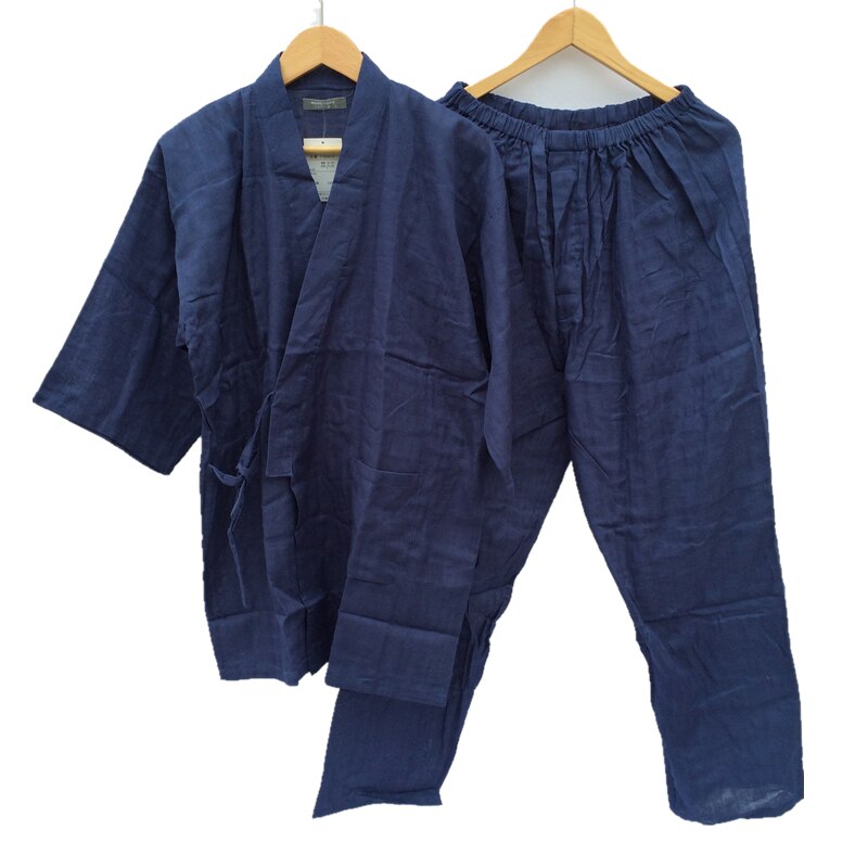 Pigiama da uomo tradizionale kimono giapponese Yukata Hanbok impostato da uomo Loungewear primavera/autunno/proprietà: L