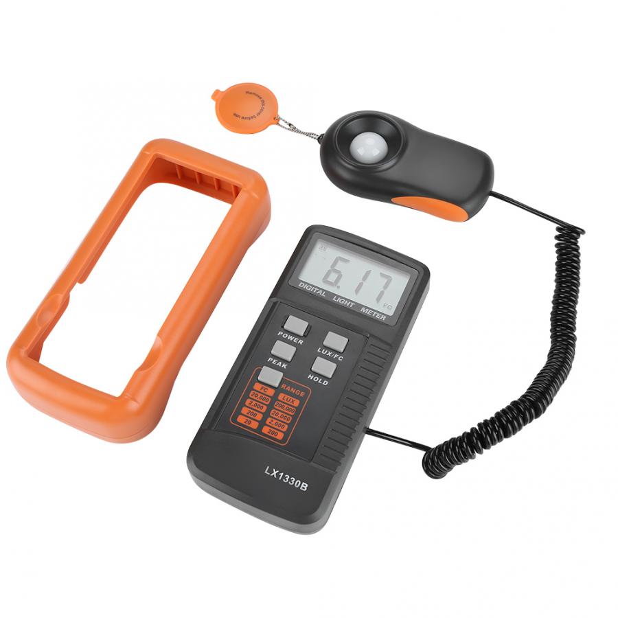 LX1330B Digital Luxmeter LCD Display Light Meter 0-200,000 Testing Illuminometer