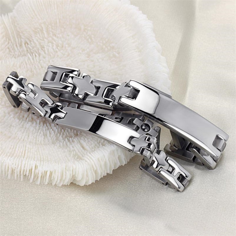 Paar Armbinde edelstahl magnetische Armbinde gesundheits männer frauen schmuck charme armbänder armreifen