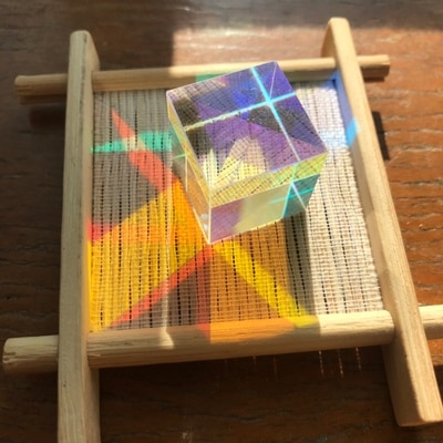 8mm Cubic Science Cube Optical Prisma Photography with Hexahedral Prism Home Decoration Prism Glass