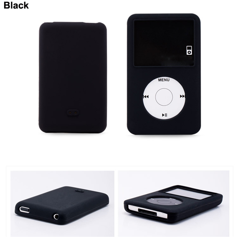 Soft Silicone Skin Case Cover Protective Shell for iPod 6th classic 80gb 120gb 7th classic thin 160gb: army green