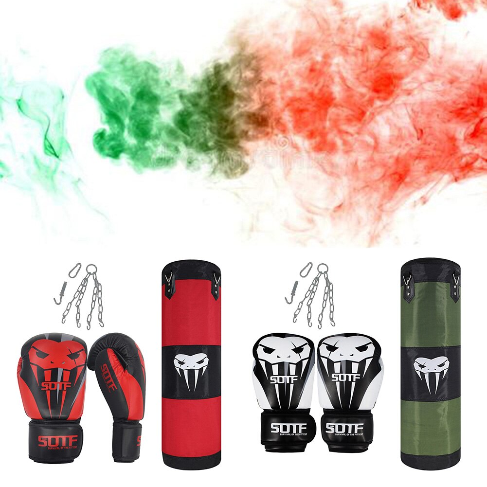 Punching Bag Kids Filled MMA Boxing Set Punch Glove Kick Junior Children Fitness Punch Sand Bag Kicking Muay Thai Bag Set