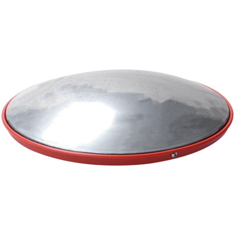 30Cm Wide Angle Security Road Mirror Curved for Indoor Burglar Outdoor Safurance Roadway Safety Traffic Signal Convex Mirror(Ora