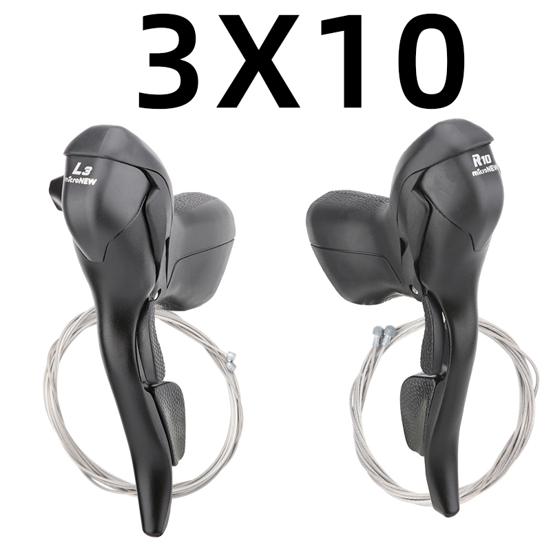 MicroNEW Rennrad Schalthebel 3x7 3x8 3x9 3x10 Geschwindigkeit Bremshebel Fahrrad 2x7 2x8 2x9 2x10 Geschwindigkeit Vorderrad Schaltwerk Für Shimano: Marine Blau