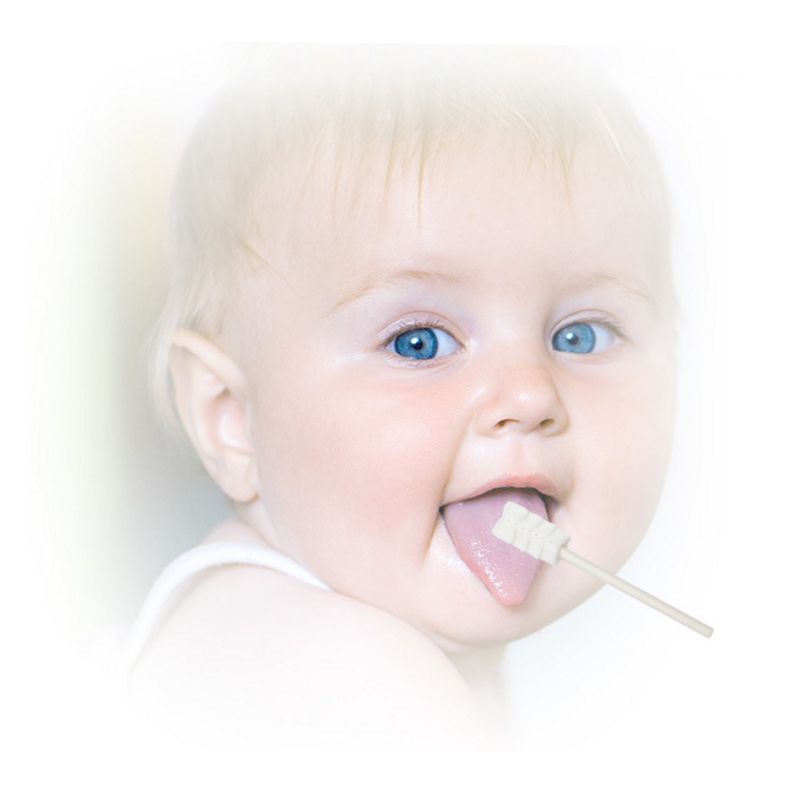 Neue 30Stck Einweg Baby Zahnbürste Papier Stange Griff Zunge Reiniger Blick Zahnbürste Kleinkind Oral Reinigung Stock Zahnpflege