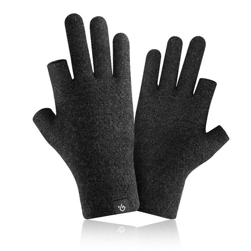 Winter Men Mitten 2 Fingers Exposed Keep Warm Touch Screen Windproof Thin Guantes Driving Anti Slip Outdoor Fishing Male Gloves