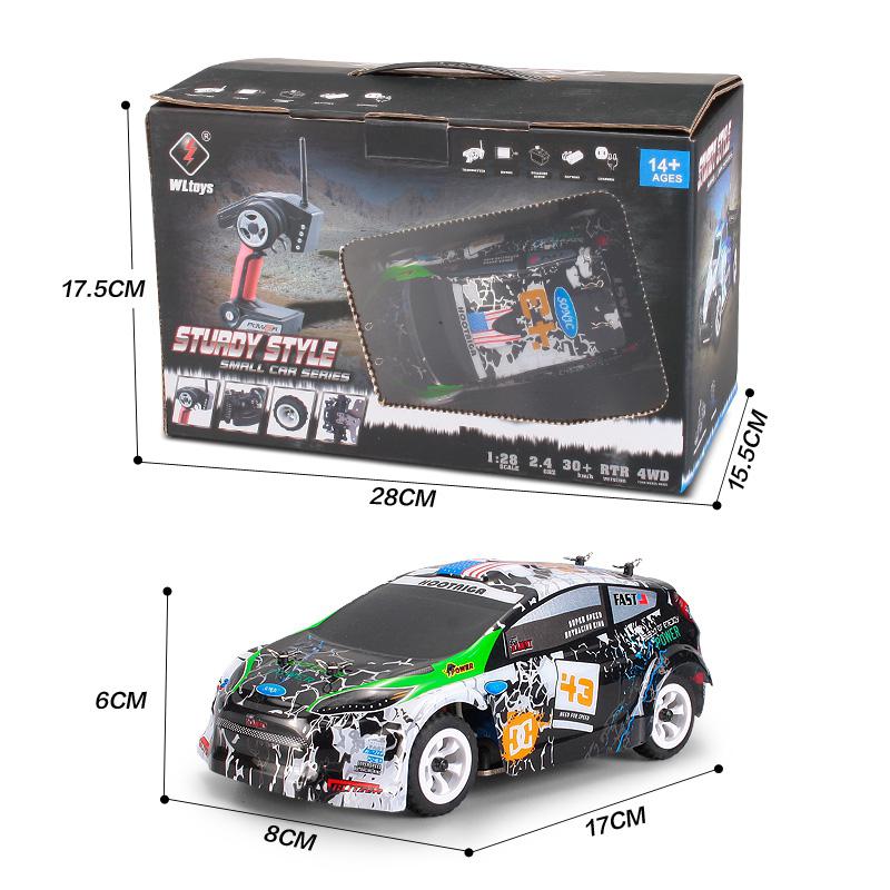 WLtoys K989 1:28 RC Wagen 2,4G 4WD 130 Gebürstet Motor- 30 KM/H hoch Geschwindigkeit RTR RC Drift Auto Rallye Auto mit Batterie und USB Kabel