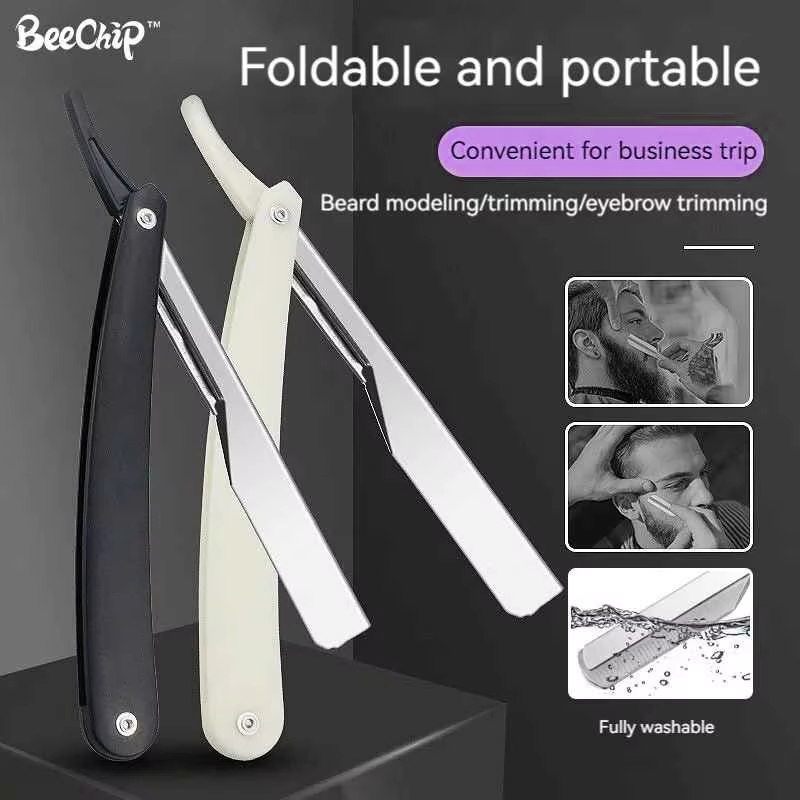 Rasoir manuel pliable portable, accessoires de coiffure pour débutants, adapté aux femmes, rasoir de sécurité Eyeblogueur