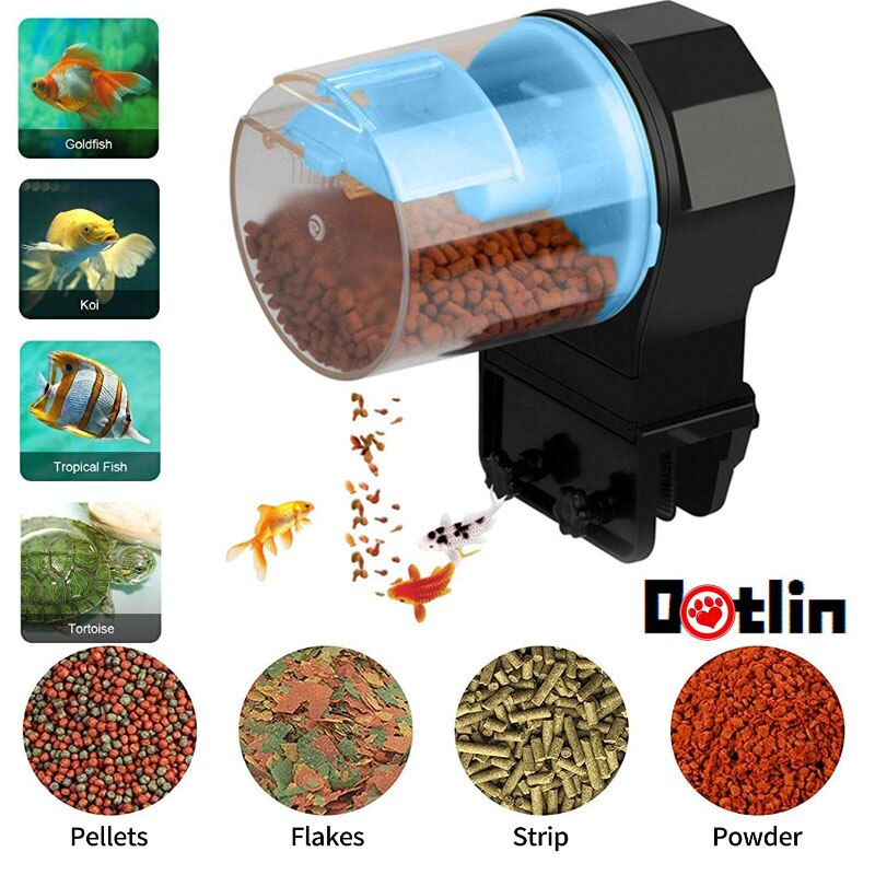 Smart Automatic Fish Feeder Aquarium Digital Fish Tank Electrical Plastic Timer Feeder Food Feeding Portable Fish Feeder Tool