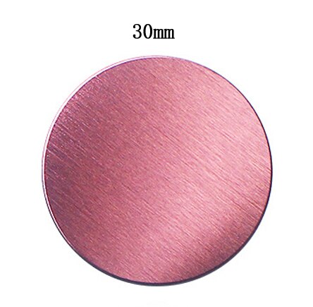 5pcs Metal Plate Disk For Round Magnet Car Phone Holder iron Sheet Sticker For Magnetic Mobile Phone Holder Car Stand Mount: 5pcs 30mm-rose