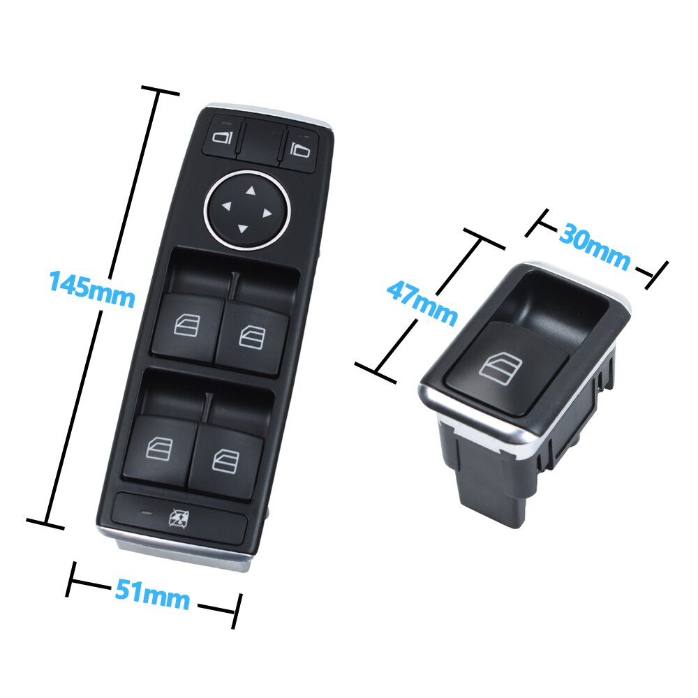 Lhd Rhd Vermogen Window Regulator Switch Knop Voor Mercedes Benz C E Klasse W204 W207 W212 C200 220 250 300 e200 260 GLK204 250 350