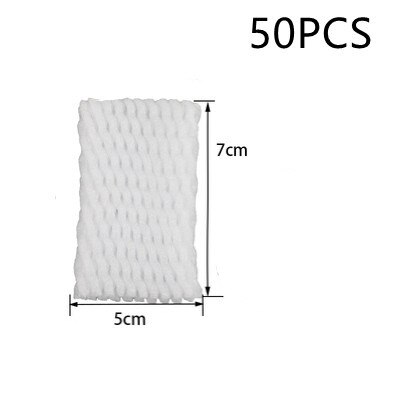 50PC Foam Net Sleeve Pocket Shockproof Protection Transport Packing Vegetable Fruit Wine Bottle Fragile Items Dedicated Mesh Bag: 7X5cm