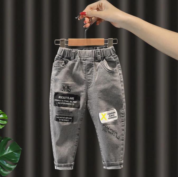 Pantaloni Casual per bambini neonate ragazzi Jeans denim pantaloni elastici per il tempo libero pantaloni in cotone per bambini per abbigliamento per bambini 2 3 4 5 6 anni