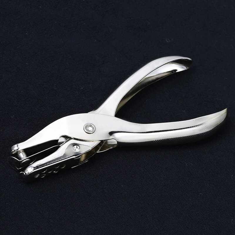 Metalen Enkele Perforator Hand Papier Punch Een Gat Scrapbooking Tang Ponsen 6mm Cirkel Kaart Cut Punch Leathercraft Gereedschap