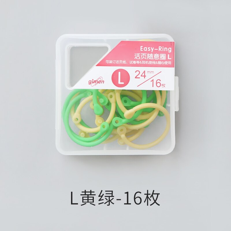 book ring Binder Ring planner Ring Binder Paper Retaining Ring Fixing Clip Card Binding Punching Loose Leaf Ring Book Binding: G