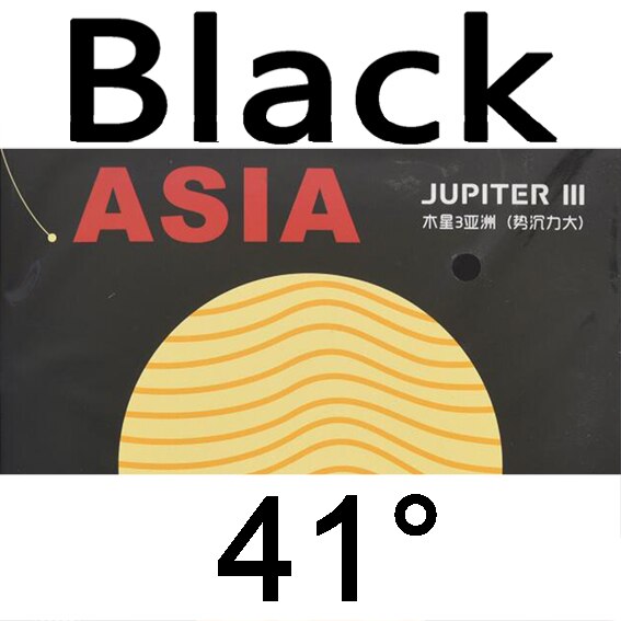 YINHE JUPITER 3 JUPITER III Asia (Sticky, Attack Loop, Forehand) Galaxy Table Tennis Rubber Ping Pong Sponge: black H41