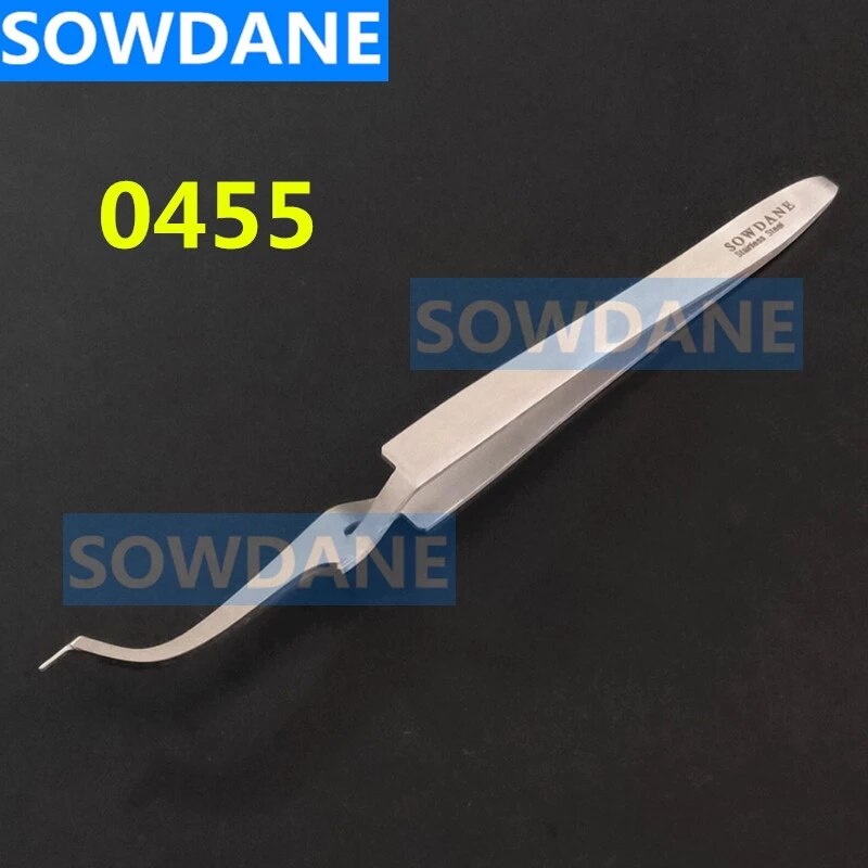 Tandheelkundige Orthodontische Posterior Mondbuis Bonding Tweezer Houder Placer rvs Dnetal Chirurgische Tool: 1 piece 0455