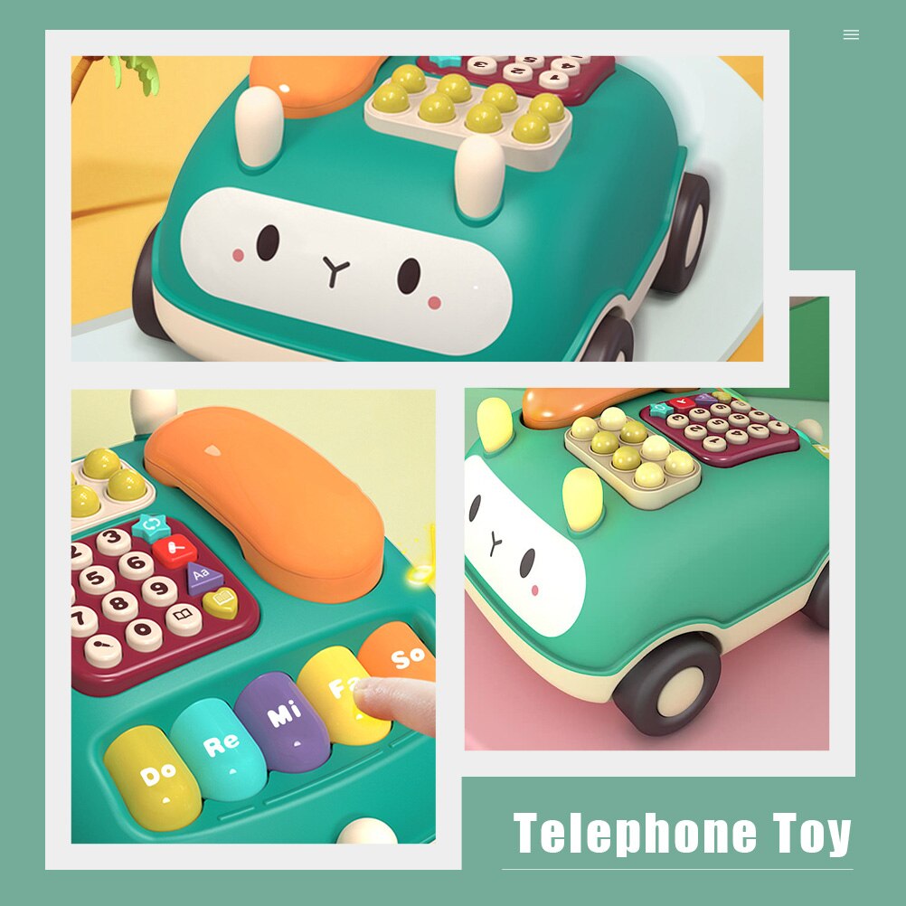 Spielzeugtelefon aus kunststoff, multifunktionales telefon
