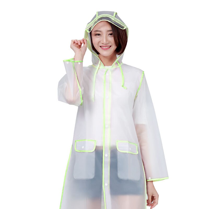 Gjennomsiktig regnfrakk herre og dame regnfrakk plus size hette antisivings vindjakke motorsykkel regntrekk camping unisex poncho: Gul / Xxl