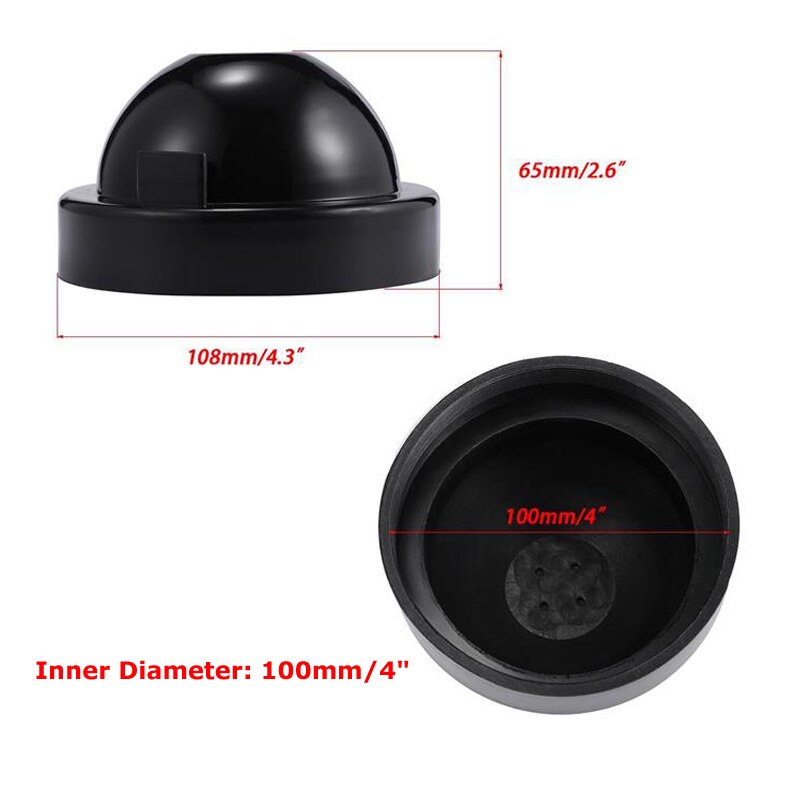 Oslamp 1 Pair HID/LED Headlight Housing Dust Covers Rubber Waterproof Dustproof Headlamp Seal Dust Cap Car Styling Accessories: 100mm