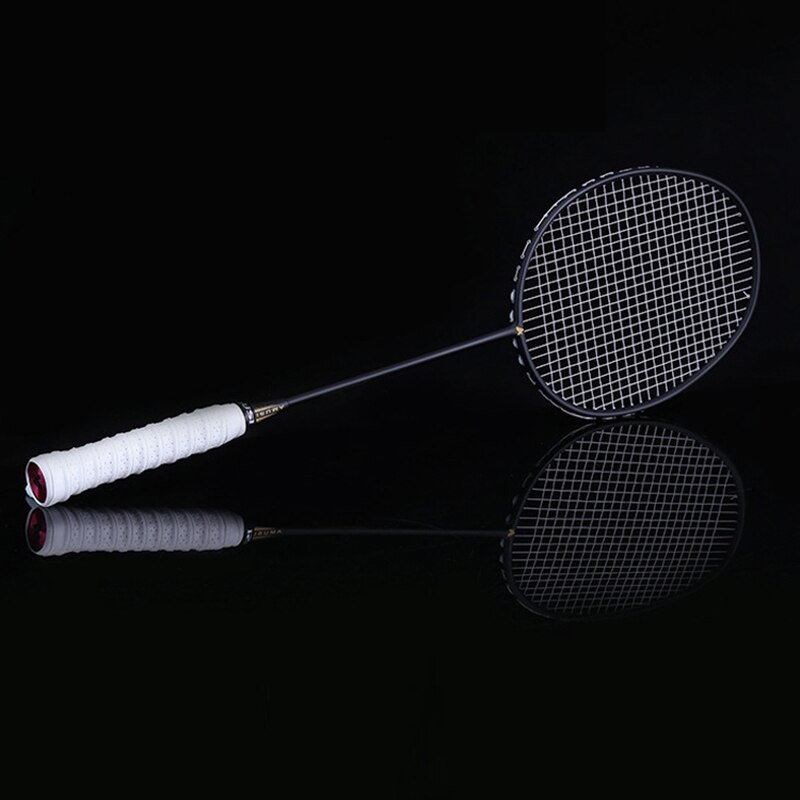 Graphite Single Badminton Racquet Carbon Fiber Badminton Racket with Carrying Bag H7JP: 02