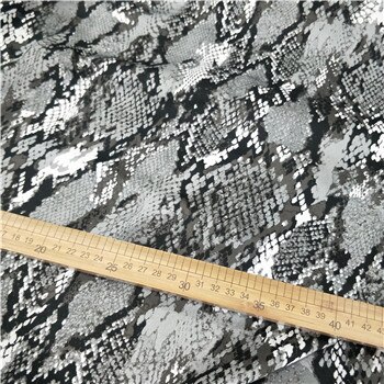 Slangeprint imiteret stof tørklæde pyjama firkantet skjortekjole satin halsudskæring stof
