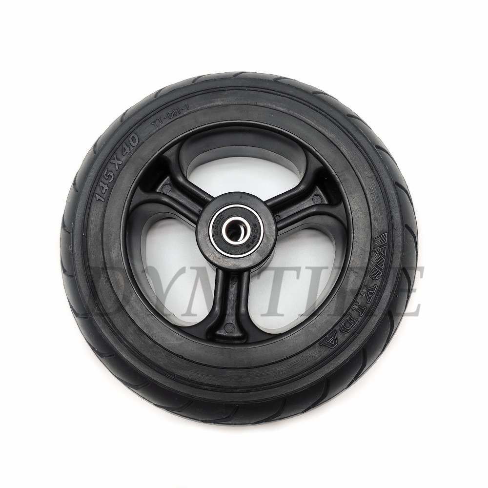 145x40 Wheel for Mini Electric Scooter Fastwheel F0 Solid Tire with Plastic Hub