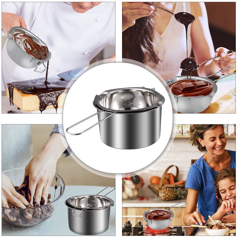 1 Set Double Boiler Pot Wax Candy Chocolate Melting Pot Boiling Water Pot Chocolate Melting Pot Candy Melting Pot